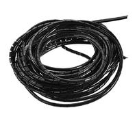 Semme Envoltura de Cable en Espiral Negra de 10 M, Oculta, para Gestión de Cables, TV, PC, Hogar y Oficina, 6 Mm