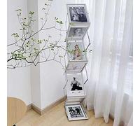 Semme Exquisito Revistero Plegable, Soporte para Folletos de Acrílico Transparente para Exposiciones, Oficinas, Tiendas Minoristas, 8 Rejillas para un Almacenamiento Eficiente