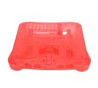 Semme Funda Protectora Translúcida para Consola de Videojuegos Retro N64 - Profesional con Accesorios, Regalo Gaming Ideal en Cian (Cian translúcido) (translúcido) (Rojo claro)