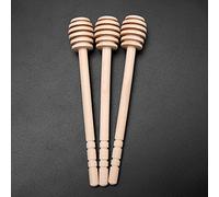 Semme Honey Dippers Palitos de Miel de Madera Juego de 24 Varillas Agitadoras de Gotero de Miel de Madera para Servidor de Jarabe de Mermelada Gadgets de Cocina 15 Ranuras para Rociadores de para