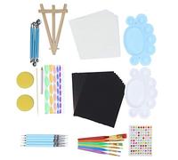 Semme Juego de 58 Herramientas de Punteado de Mandala con Bolsa de Almacenamiento Fácil de Transportar para Pintura Artística y Artesanal