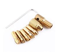 Semme Juego de 8 Pinzas para Taladro, 0,5 Mm, 3,0 Mm, Portabrocas de Cobre para PCB, ABS, Madera, Aluminio, Incluye Llave, 5 Pinzas