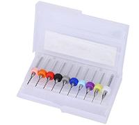 Semme Juego de Brocas de Carburo 10 Uds. Herramientas de Perforación CNC PCB de 0,3 0,2mm Brocas de Carburo de Tungsteno para Placas de Circuito con Estuche de Almacenamiento
