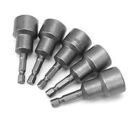 Semme Juego de Puntas de Destornillador para Reparación de Automóviles, Destornillador Magnético de Tuerca Hexagonal de Acero de 17mm, 5 uds.