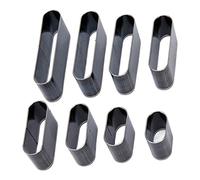 Semme Juego de Troqueles Perforadores de Cuero de Acero con Alto Contenido de Carbono de 8 Piezas para Manualidades y Cortador de Cuero Versátil para Fundas de Teléfonos, Bolsas y Fabricación de Joyas