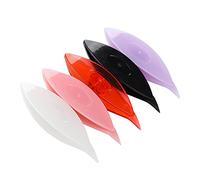 Semme Juegos de frivolité de 5 piezas: Accesorios de Costura de Herramientas Artesanales de Encaje de Plástico Colorido para Principiantes y Expertos (12037 negro blanco translúcido fruta rosa fruta)