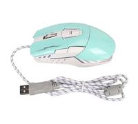 Semme Juegos por Cable con Forma de Coche Deportivo con 4 dpi, Luz LED y Diseño Ergonómico para una Experiencia de Juego (Green)
