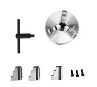 Semme Kit de Reemplazo de Accesorios de Mandril de Torno Autocentrante de 3 Mordazas Hecho de Hierro Fundido Nodular con Alta Estabilidad para Tornos de Metal y Madera (K11-125)