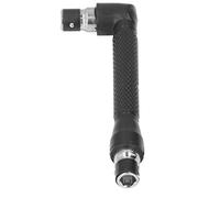 Semme Llave de Tubo en Forma de L de 90 Grados/vástago Hexagonal de 4 Pulgadas Adaptador de Destornillador de ángulo Recto Doble Construcción de Hierro para Reparaciones de Talleres Industriales