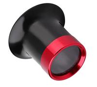 Semme Lupa de Lupa de Ojo de Aleación de Aluminio de 10x para Reparación de Relojes y Joyería con Diseño Resistente y Tamaño Portátil en Rojo Negro