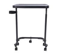 Semme Mesa para Cama con Ruedas, Soporte Magnético Desmontable para Ordenador Portátil, 3 Niveles de Altura, Diseño Espacioso para Uso Doméstico en Casas Rodantes y Dormitorios