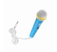 Semme Micrófono Azul de 3,5 Mm Micrófono para Niños para Niños Juguete Música Video Narración Educación Temprana para Fiesta Divertida Juguete para Azul (Blue)