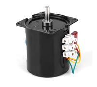 Semme Motor de Engranaje Síncrono de Imán Permanente 28W AC220V CW/CCW 20r/min Alto para Instrumentación Automatización Escenario Iluminación y Equipos de Visualización (2,5 vueltas)