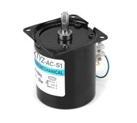 Semme Motor de Engranaje Síncrono de Imán Permanente 28W AC220V CW/CCW 20r/min Alto para Instrumentación Automatización Escenario Iluminación y Equipos de Visualización (110 vueltas)