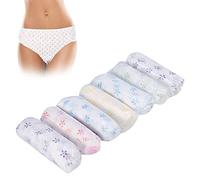 Semme Mujeres - Braguitas, 7 Pack desechable Suave cómodo Ligero Knickers absorbentes para Hospital Maternidad Lactancia Post partum Travel Masaje Wear