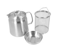 Semme Olla Coladora de Aceite de Acero Inoxidable 304, Contenedor de (1.5L)