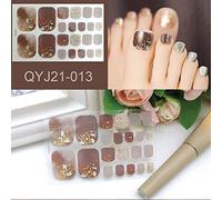 Semme Pegatinas para Uñas de los Pies, Pegatinas Completas para Esmalte, para Decoración de Uñas para Mujeres y Niñas, Decoraciones Artísticas, Autoadhesivas de Alta (SemmePr0gdv-10299871)