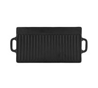 Semme Pliddle de Hierro Fundido, Accesorios de Parrilla de Materiales de Hierro Fundido para Rejilla para Parrilla de Gas con Dos Manijas Integrales para Varios Métodos de Cocción que
