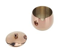 Semme Recipiente de Azúcar de Oro Rosa Cuenco Grande de Acero Inoxidable para Salero y Azúcar de Oro Rosa con Tapa, Apto para Lavavajillas, Tarro de Especias para café y Condimentos (rosado)