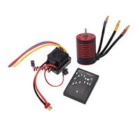 Semme Semme Motor sin Escobillas 3650 y Juego de Tarjeta de Programación ESC 60A para un Rendimiento óptimo del Coche RC /10 (5200KV) (5200KV) (5200KV) (4500KV)