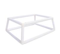 Semme Semme Soporte para Marco de Bordado con Clamp/Holder de Doble Capa | Aro de Puntada Manual para Costura, Pintura de Telas y Manualidades (PINK) (WHITE)