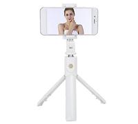 Semme Semme Trípode/Palo Selfie K07, Soporte Portátil para Teléfono Móvil con Control Remoto, Diseño Versátil y Compacto (White) (White)