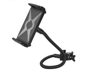 Semme Soporte para Teléfono con Cuello de Cisne, Soporte Flexible para Teléfono para Bicicleta con ángulos de Visión Ajustables y Acolchado de Goma Suave, para Manillar de Cochecito y