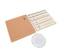 Semme Tablero de macramé de Doble Cara con 30 Pasadores en T y 5 Reglas para Trenzar Pulseras, Proyectos de Manualidades y Fabricación de Joyas