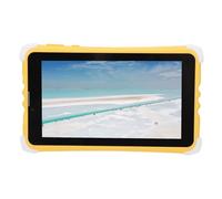 Semme Tableta para Niños con ROM de 128 GB, Juegos Educativos Artísticos y Stem, Controles Parentales, Funda Protectora Resistente, Pantalla de Brillo Ajustable, con Memoria (Yellow)