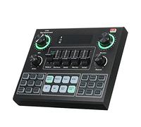 Semme Tarjeta de Sonido en Vivo V9, Mezclador de Audio Móvil, con Chip de Reducción de Ruido, para Transmisión en Vivo, Canciones K, Grabación, Chat de Voz