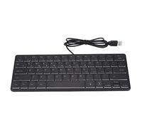 Semme Teclado para Juegos con Cable Teclado USB Compacto con Retroiluminación RGB de 64 Teclas para Computadoras de Escritorio y Portátiles Diseño Plug and Play para una Fácil Configuración Material