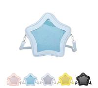 semmoi Ita Bag, Mochila Kawaii en forma de estrella - Gran capacidad, impermeable, ligera, bolsa cruzada, Azul, Large