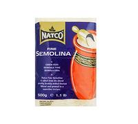 Sémola de trigo fina 500 g textura superfina para espesar sopas y cremas, repostería y dulces tipo halwa, ladoos, gachas