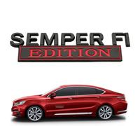 Semper Fi Edition Metal Car Badge Emblem, Waterproof Universal 3D Car Sticker Decal, Styling Exterior Accessories For SUV Truck Van Hood Door Side Rear Roof Steering Wheel