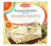 Semper Gluten Libre De Romero Y Sal 230g De Pan Crujiente (Paquete de 2)