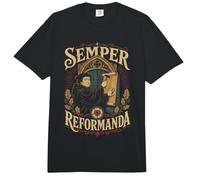 Semper Reformanda Martín Lutero Comfort Colors Adult Heavyweight T-Shirt