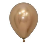 Sempertex Globos látex Reflex Dorado de 12.5cm (50 ud)
