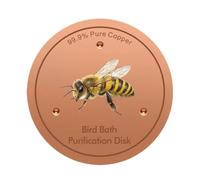 Sempidka Bird Bath Purification Disk Anti Algae Water Disc Birdbath Cleaner | Keep Water Physical Safe Clean Water All-Season, Patio Birdbath Maintenance Accessory