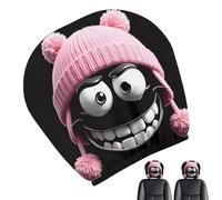 Sempidka Scary Headrest Cover, 2pcs Halloween Decoration Accessories