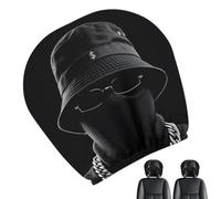 Sempidka Scary Headrest Cover, 2pcs Halloween Decoration Accessories