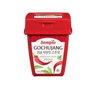 Sempio (500g, 1.1 libras) - Pasta de Chile Coreana, Dulce, Sabrosa y Picante. Salsa de Pimienta Roja para Tteokbokki, Comida Coreana. Vegana