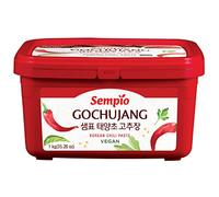 Sempio Gochujang (1kg) - Pasta de Chile Coreano, Dulce, Sabrosa y Picante. Salsa de Pimiento Rojo para Tteokbokki, Comida Coreana. Vegana