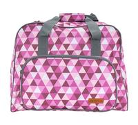 SEMPLIX Bolsa para máquina de coser Diamond, 45 x 34 x 24 cm, estable transporte y almacenamiento para modelos de máquinas de coser estándar, Baya/Rosa, moderno