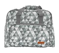 SEMPLIX Bolsa para máquina de coser Diamond, 45 x 34 x 24 cm, estable transporte y almacenamiento para modelos de máquinas de coser estándar, Piedra/Gris, moderno