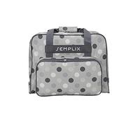 SEMPLIX Máquina de Coser Funda Polka Dots 45 x 34 x 24, | Estable Transporte y Bolsa, Tipo de presupuesto Máquinas de Coser, Stein/Grau, estándar
