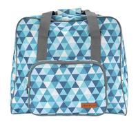 SEMPLIX Overlockbag/coverlock / diseño de diamantes, grande, estable, para el transporte/almacenamiento de todas las máquinas comunes, 44 x 38 x 33 cm