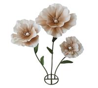Sempoda Flores Gigantes para Decoración, Flores Gigantes de 5.2 Pies con Tallos y Soportes, Flores Artificiales Grandes para Telón de Fondo, Flores Artificiales de Primavera para Fondo (B)