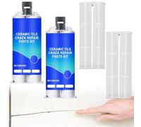 Sempornai Multi-Functional Waterproof and Anti-Corrosion Repair Adhesive, Suitable for Ceramic Floor Tiles, Kitchen Countertops Crack Chip Hole Repair (2Pcs)