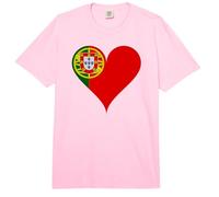 Sempre Portugal Corazón Mamá Força País Orgullo Nacional Amor Comfort Colors Adult Heavyweight T-Shirt