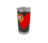 Sempre Portugal Corazón Mamá Força País Orgullo Nacional Amor Vaso térmico de acero inoxidable de doble pared